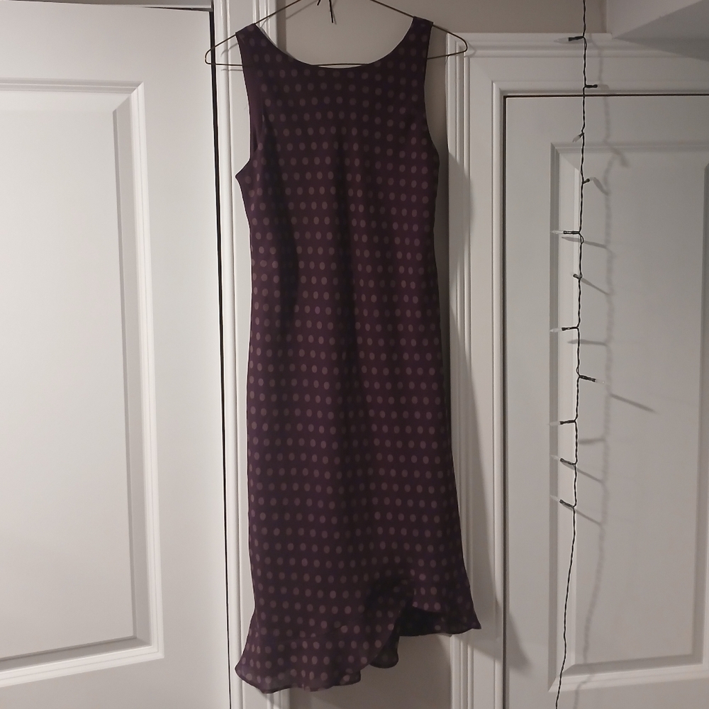 Purple Polka Dot Mini Dress 👗